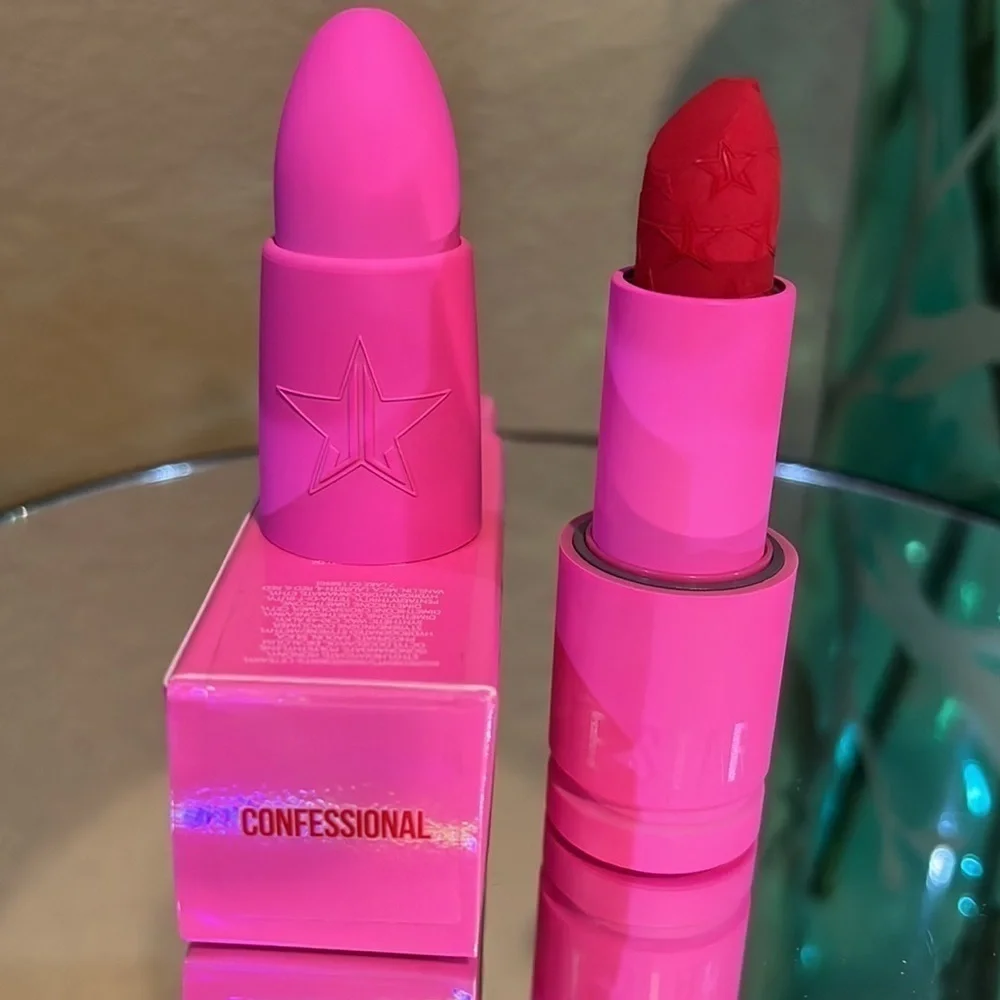 Jeffree Star Velvet Trap lipstick in color Confessional. New!